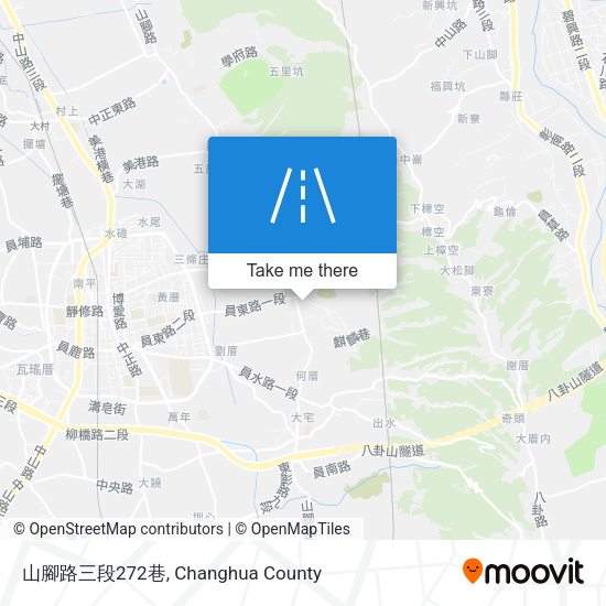 山腳路三段272巷地圖