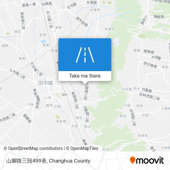 山腳路三段499巷地圖