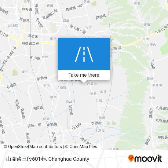 山腳路三段601巷地圖