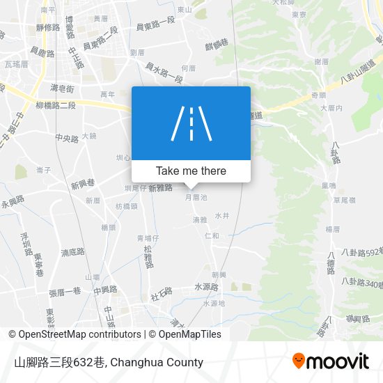 山腳路三段632巷 map