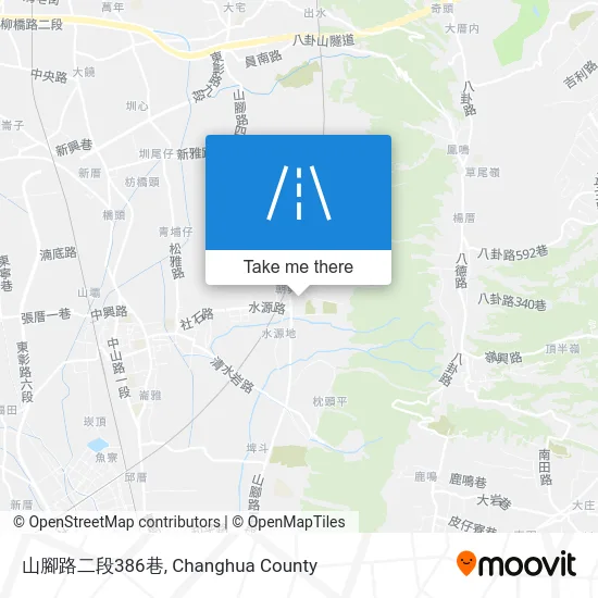山腳路二段386巷 map