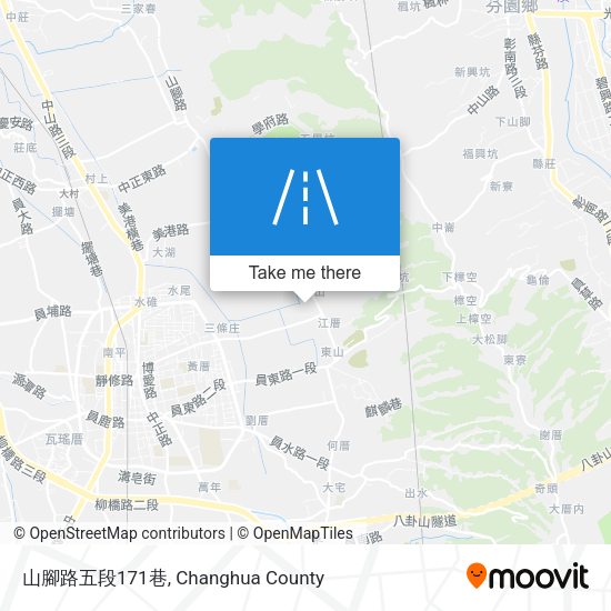 山腳路五段171巷地圖