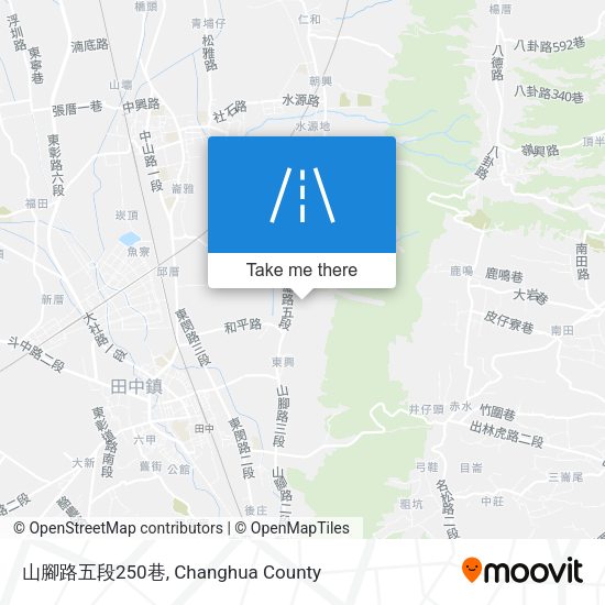 山腳路五段250巷地圖