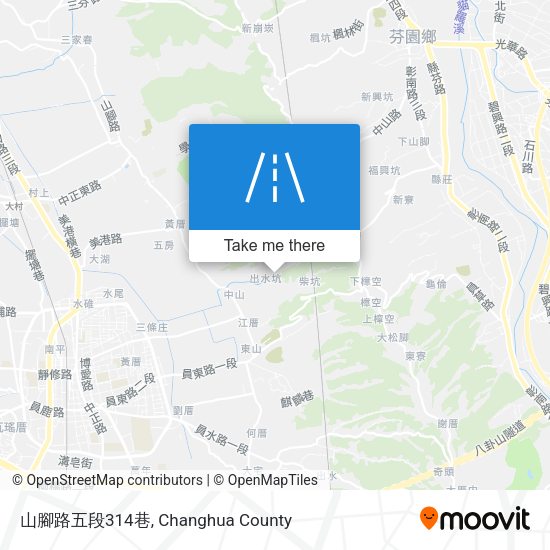 山腳路五段314巷地圖