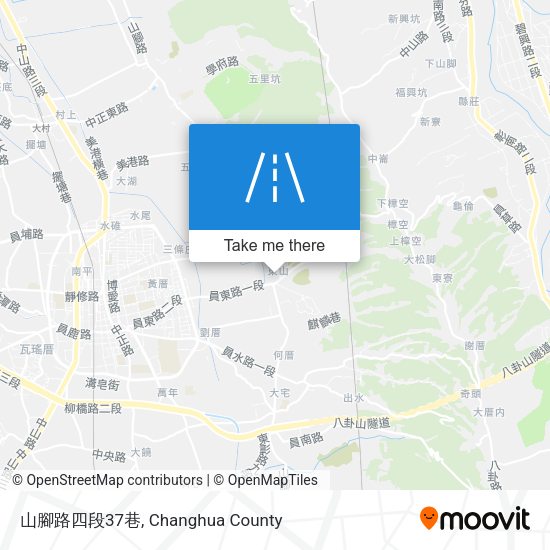 山腳路四段37巷地圖