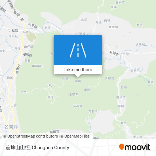 崩埤山山徑地圖