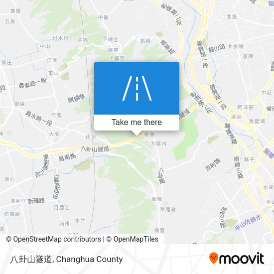 八卦山隧道 map