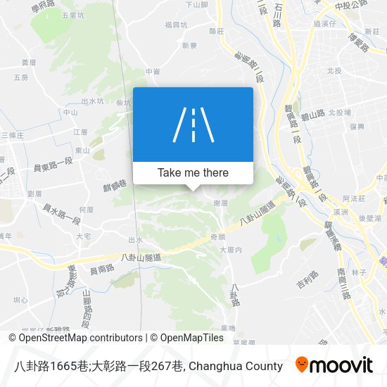 八卦路1665巷;大彰路一段267巷地圖