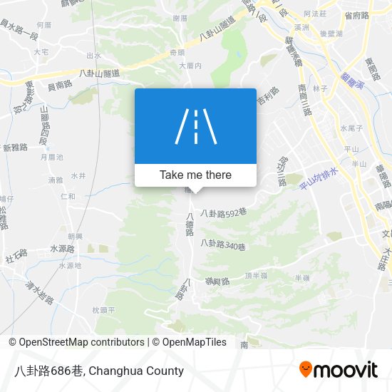 八卦路686巷地圖