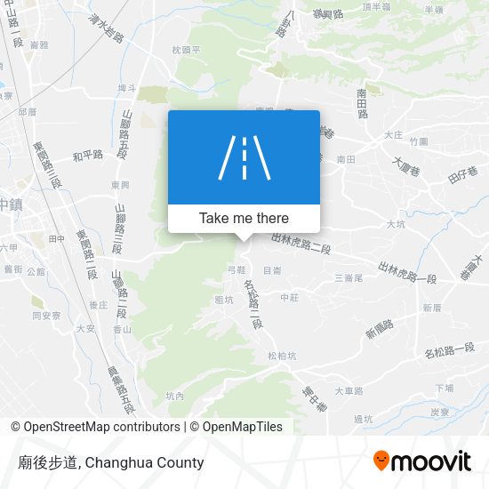 廟後步道 map