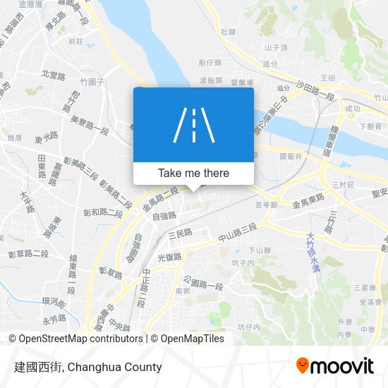 建國西街 map