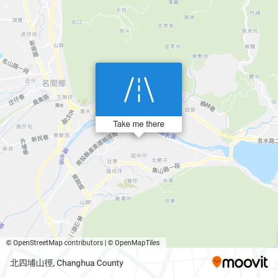 北四埔山徑 map