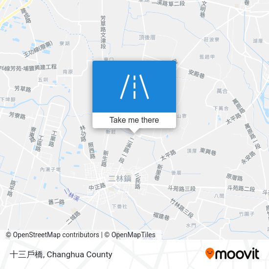 十三戶橋 map