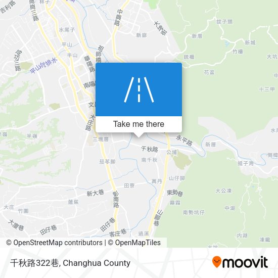 千秋路322巷 map