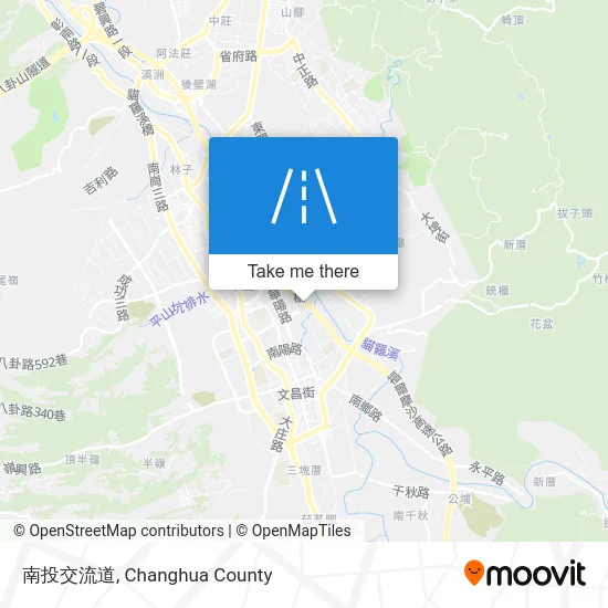 南投交流道 map