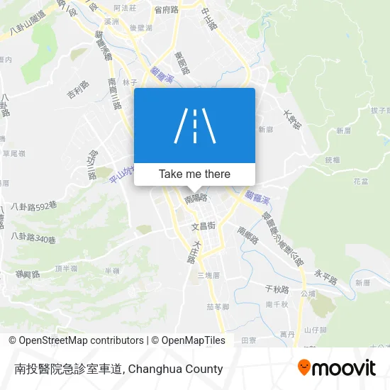 南投醫院急診室車道地圖