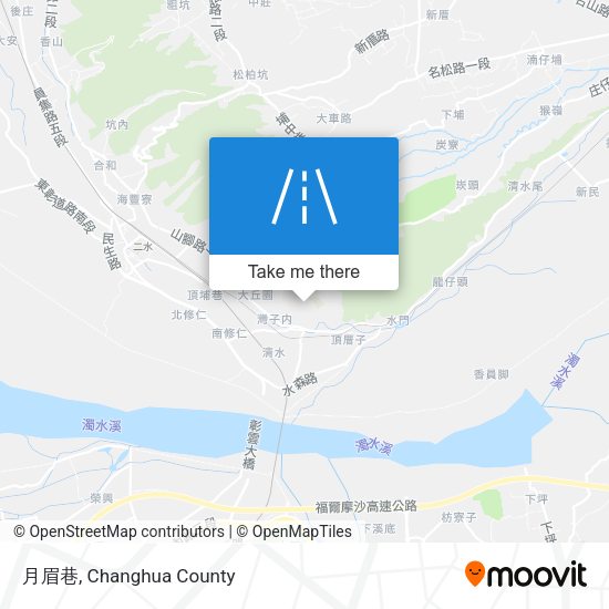 月眉巷 map