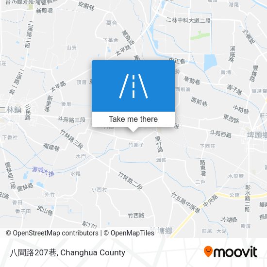 八間路207巷地圖