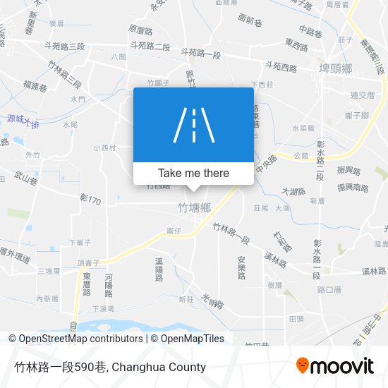竹林路一段590巷地圖