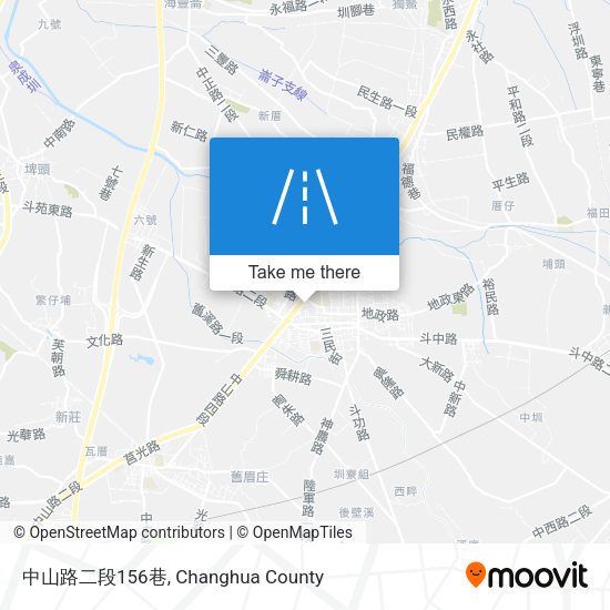 中山路二段156巷地圖