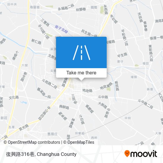 復興路316巷地圖