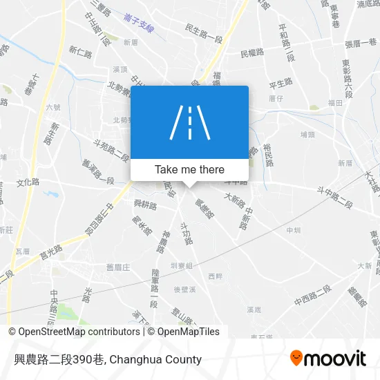 興農路二段390巷地圖