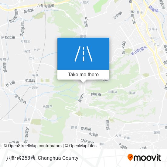 八卦路253巷地圖