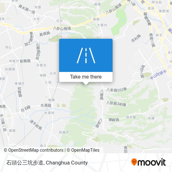 石頭公三坑步道 map