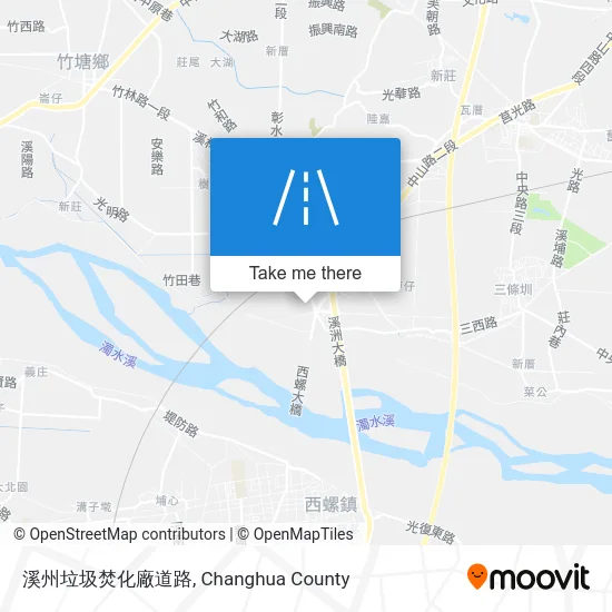 溪州垃圾焚化廠道路 map