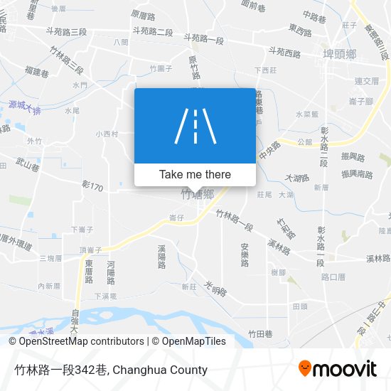 竹林路一段342巷地圖