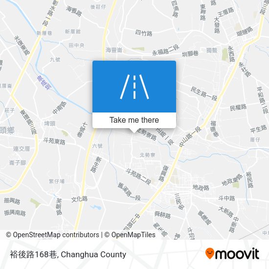 裕後路168巷 map