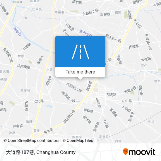 大道路187巷地圖