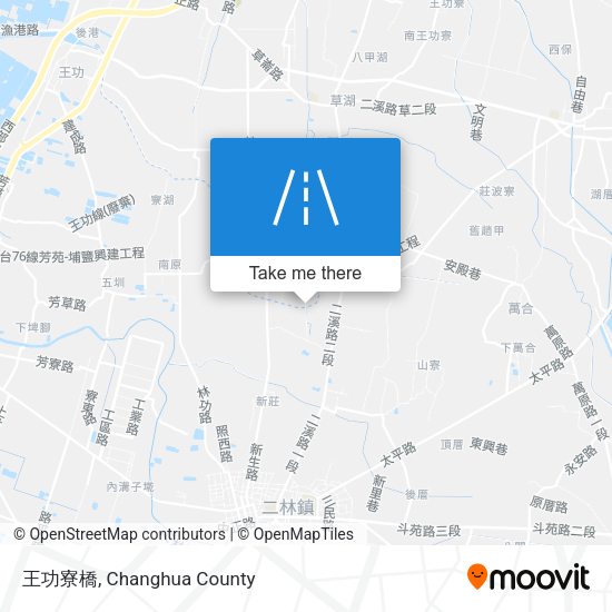 王功寮橋地圖