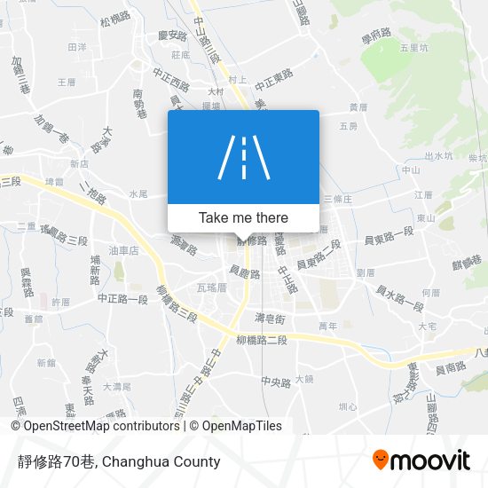 靜修路70巷 map