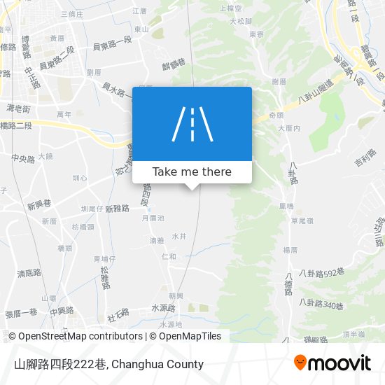 山腳路四段222巷地圖