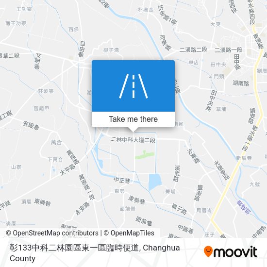 彰133中科二林園區東一區臨時便道 map