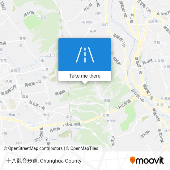 十八觀音步道地圖