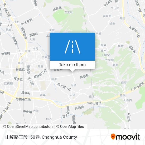 山腳路三段150巷地圖