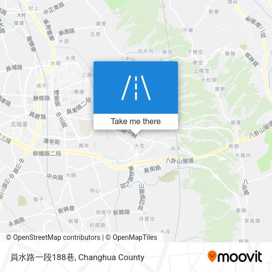 員水路一段188巷地圖