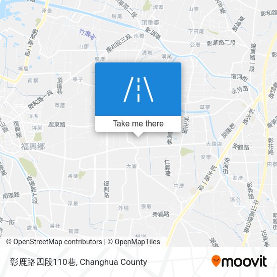 彰鹿路四段110巷地圖