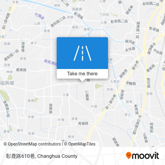 彰鹿路610巷 map