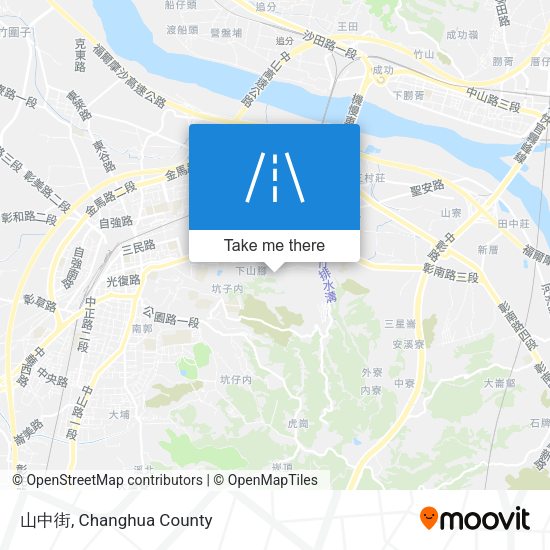 山中街地圖