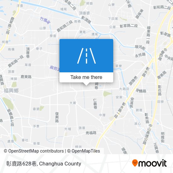 彰鹿路628巷地圖