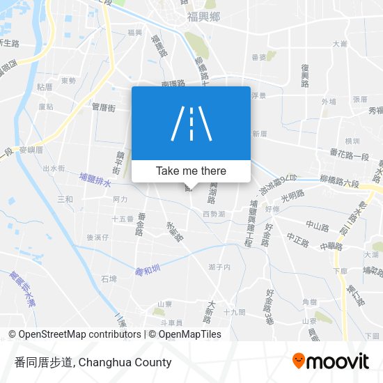 番同厝步道 map