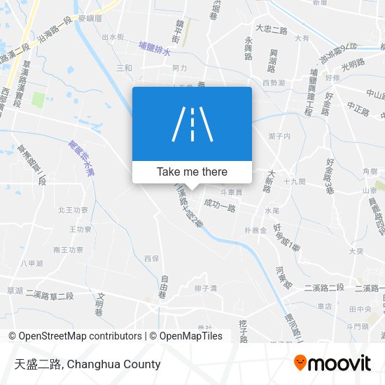 天盛二路地圖