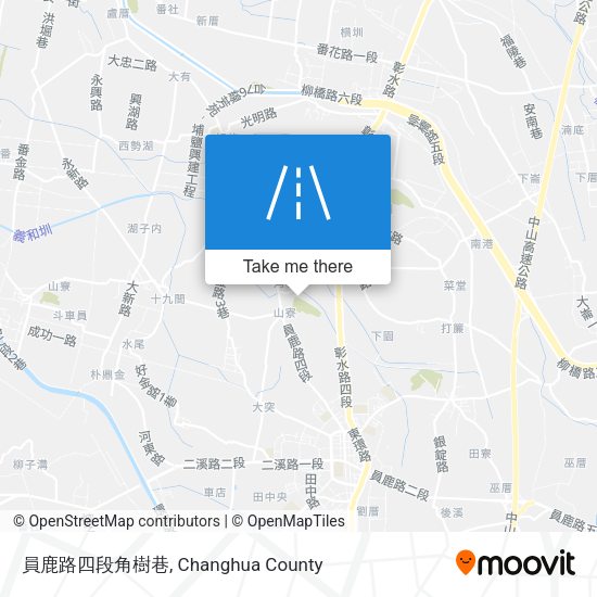 員鹿路四段角樹巷 map