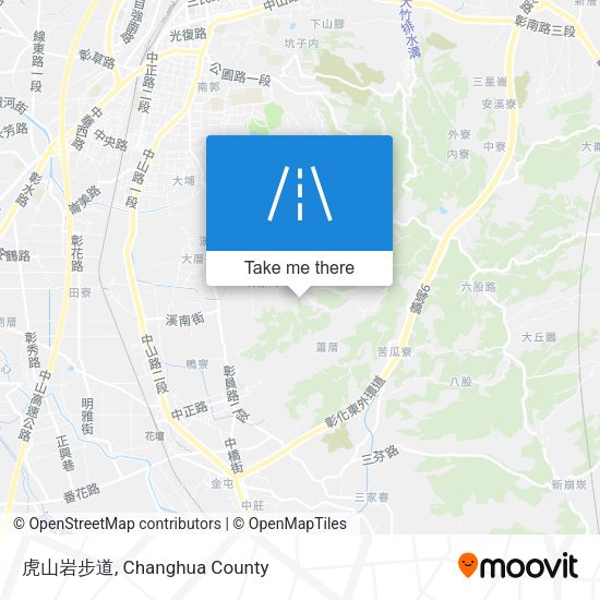 虎山岩步道 map