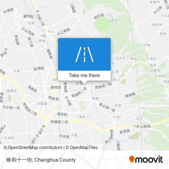 條和十一街 map