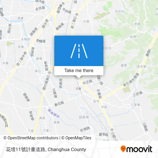 花壇11號計畫道路地圖