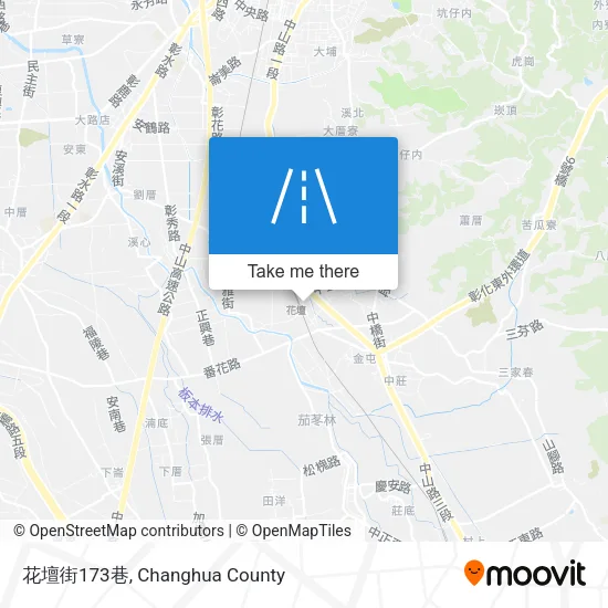 花壇街173巷地圖